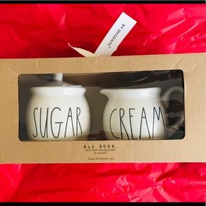 New! Rae Dunn Sugar and Cream gift set